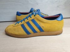 Adidas Malmo 2011 Originals Trainers UK 10 Yellow Blue Suede Rare 