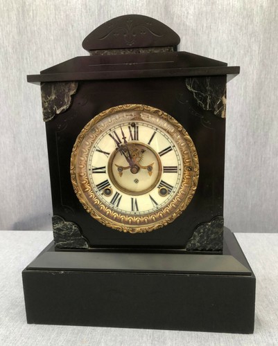 Large ansonia mantel clock - large,