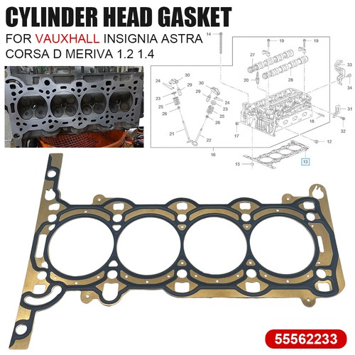 Cylinder head gasket - head, for