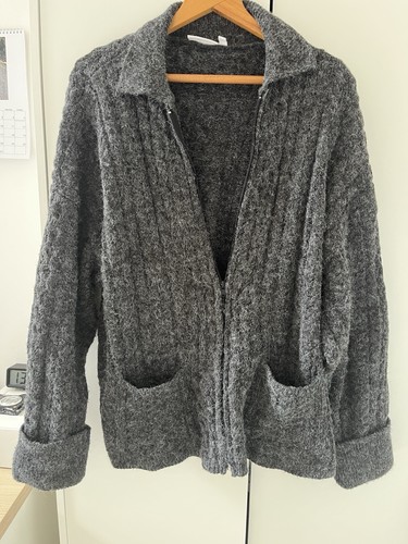 Knitted oversized cardigan - knitted,