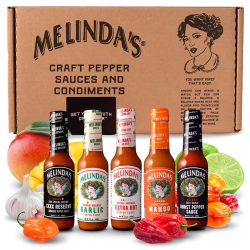 Melinda hot sauce variety - sauce,