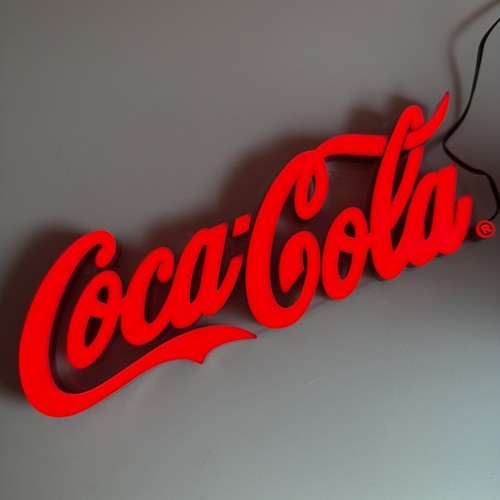 Coca cola script led red - cola,