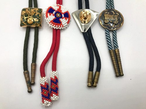 Vintage bolo ties wagon - -,