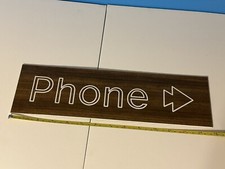 Vintage Telephone Phone Sign