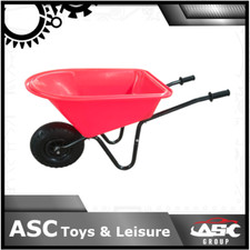 New Child Kids Deep 20L Wheelbarrow - Red / Black - Toy, Play, Farm, Gardening