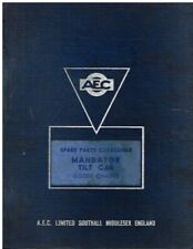 AEC MANDATOR ERGO TILT CAB 4-WHEEL TRUCK CHASSIS 1963 FACTORY PARTS CATALOGUE