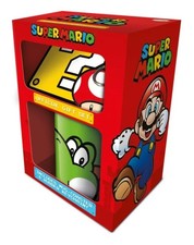 SUPER MARIO YOSHI NINTENDO MUG, COASTER & KEYCHAIN SET NEW GIFT BOX OFFICIAL
