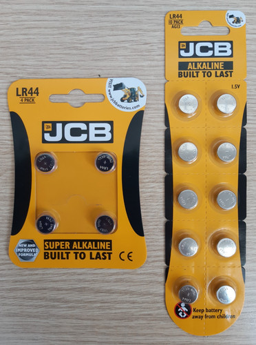 Jcb lr44 batteries alkaline - lr44,