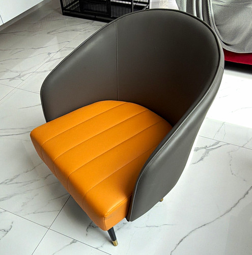 Grey tan upholstered solid - grey,