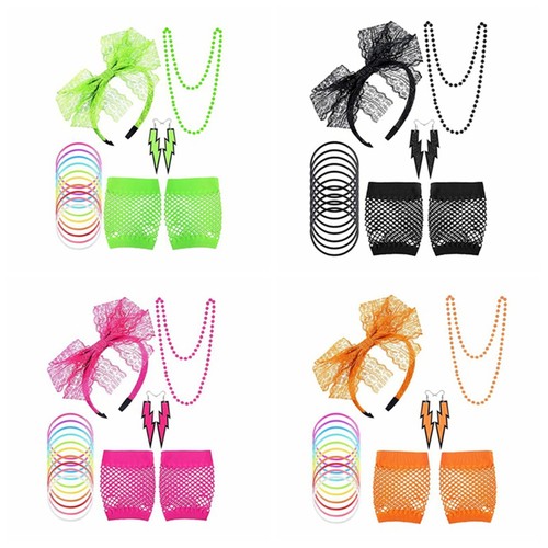 80s neon party accessories - 80s,