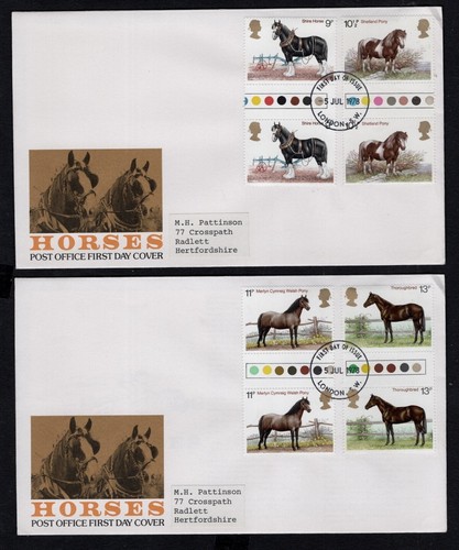 1978 first day cover - first, horses