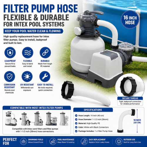 Pool filter pump hose - hose, flexible