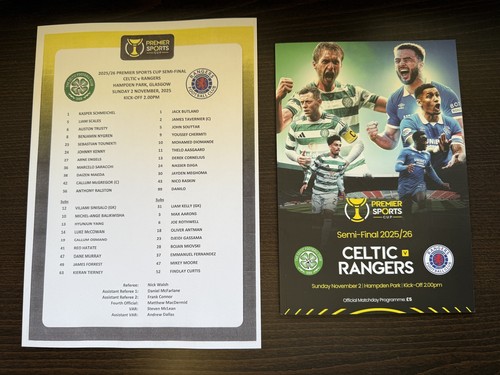 Rangers celtic league cup - v, sf