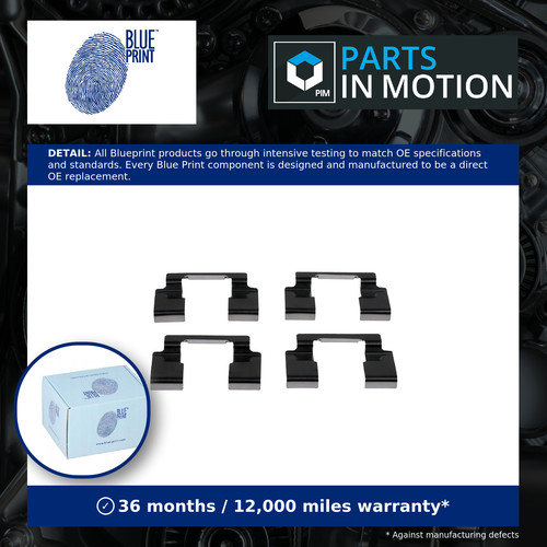 Brake pad fitting - pad, fits