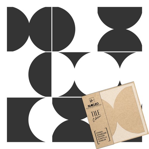 Reusable plastic tile stencil - reusable,