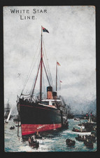 White Star Line TEUTONIC at Spithead Naval Review 4 Aug 1889  / Art W. L. Wyllie