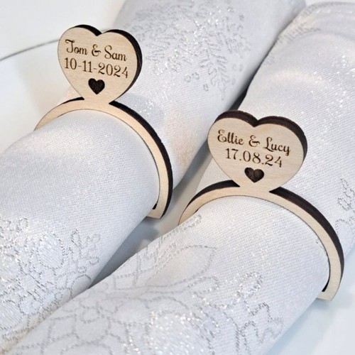 Personalised wedding napkin - personalised,