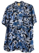 Panama Jack, Blue Car themed vintage Hawaiian Shirt - Men’s Size Small (S)