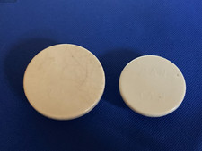 Antique Vintage Pair of Ceramic Pan Yan Pot Lids - Please Read