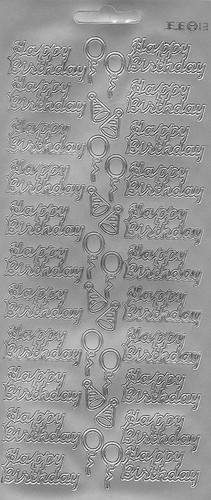 Birthday peel off - peel,