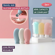 3pcs 60ml silicone travel - 3pcs,