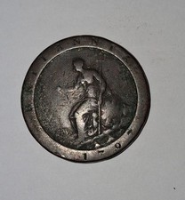 1797 GEORGE III CARTWHEEL PENNY (3, varied conditions)