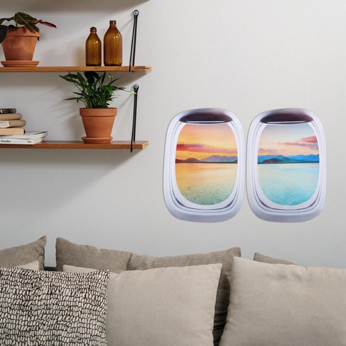 Pcs window decals airplane - window,
