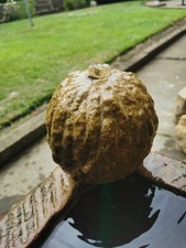Natural Real Gritstone Small Rustic Ball  Water Feature Stone Ball Only 