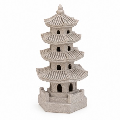 Pagoda statue with light zen - with,