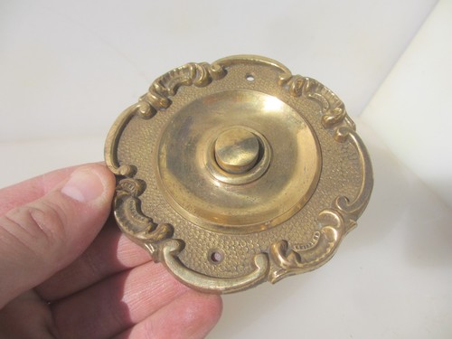 Antique brass doorbell door - antique,
