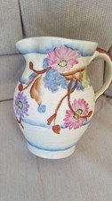 Ivory Ware Hancocks of England Hand Painted Jug 14cm Tall x 9 1/2 cm  across Top