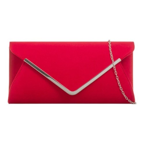 Women faux suede clutch - suede,
