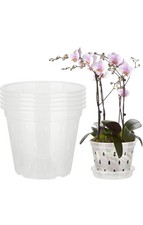 5PCS Clear Plastic Orchid Pots
