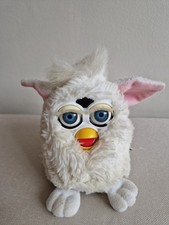 Vintage Original Blue White Pink Furby by Tiger Electronics 1998 Model 70-800