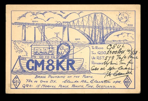 Qsl card radio scotland - qsl,