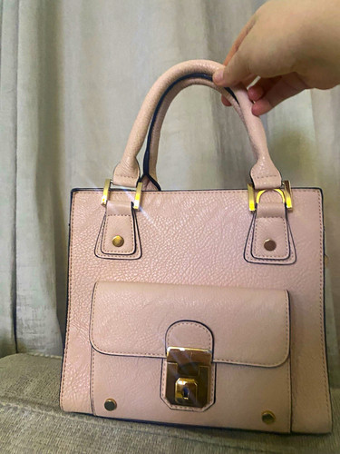 Dune pink pebbled faux - dune, leather