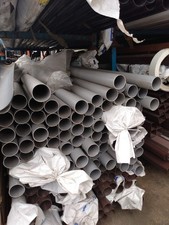 CLEARANCE - Grey Round Gutter Downpipe PVC Fittings Pipe - Single Postage Cost