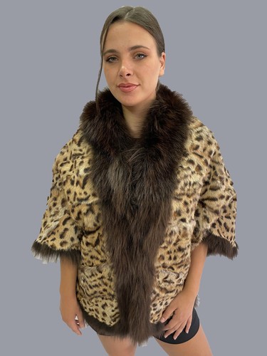 Real fur leopard rex rabbit - fur,