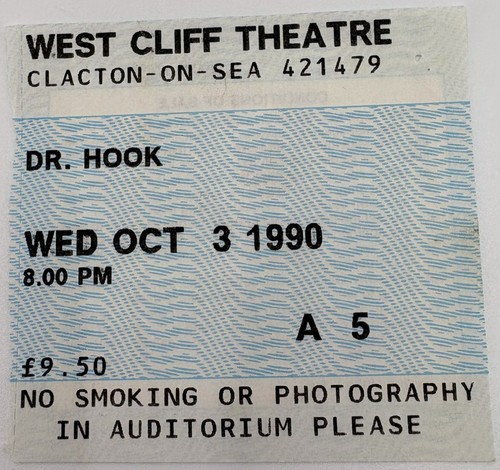 Hook concert ticket - dr.,