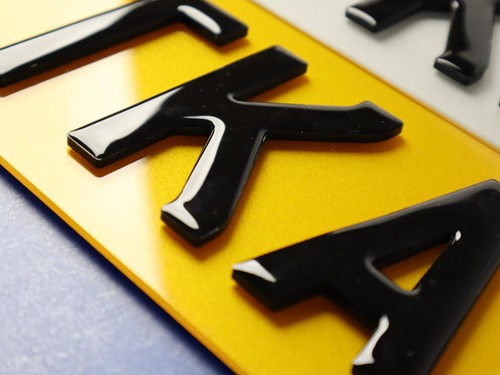 Oversize number plate 4d - plate, 2d/3d/4d