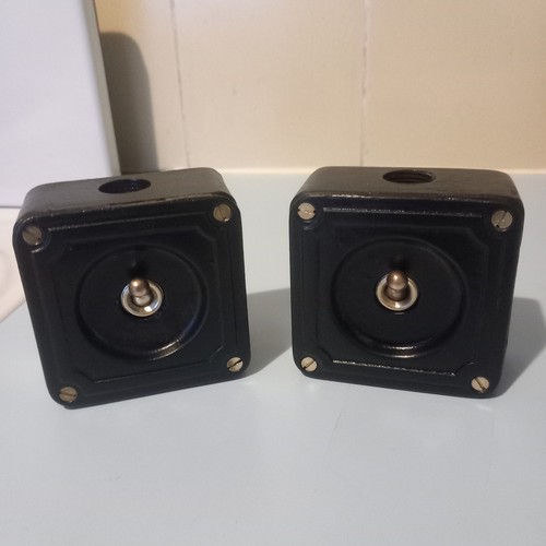 Vintage pair single industrial - pair,