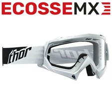 New THOR White Enemy Kids Child Youth Goggles Clear Lens Motocross ATV