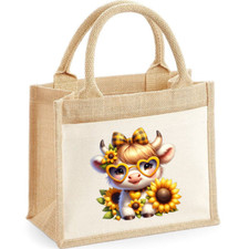 Personalised XL Jute Tote Bag