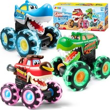 3-Pack Monster Truck Toys for