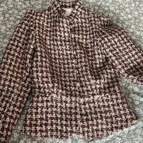 Zara boucle fur - jacket, xs