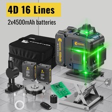 New 4D 16 Lines Laser Level 360° Green Self Leveling Rotary Cross Measure Tool