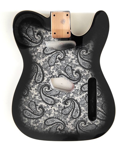 Telecaster body black paisley - telecaster,