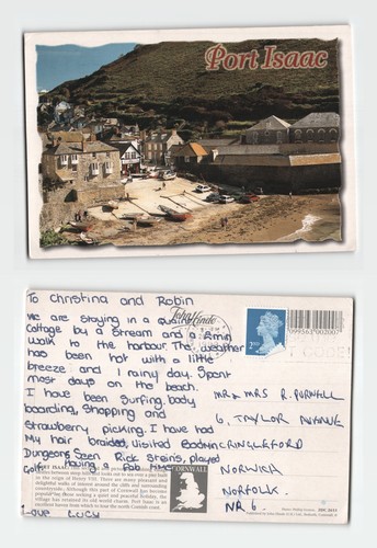 Postcard port isaac cornwall - -,