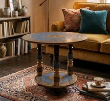 Hand Painted Wood Art Round