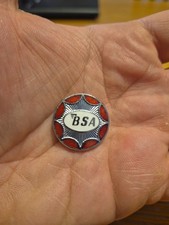 BSA Motorcycle Motorbike Red